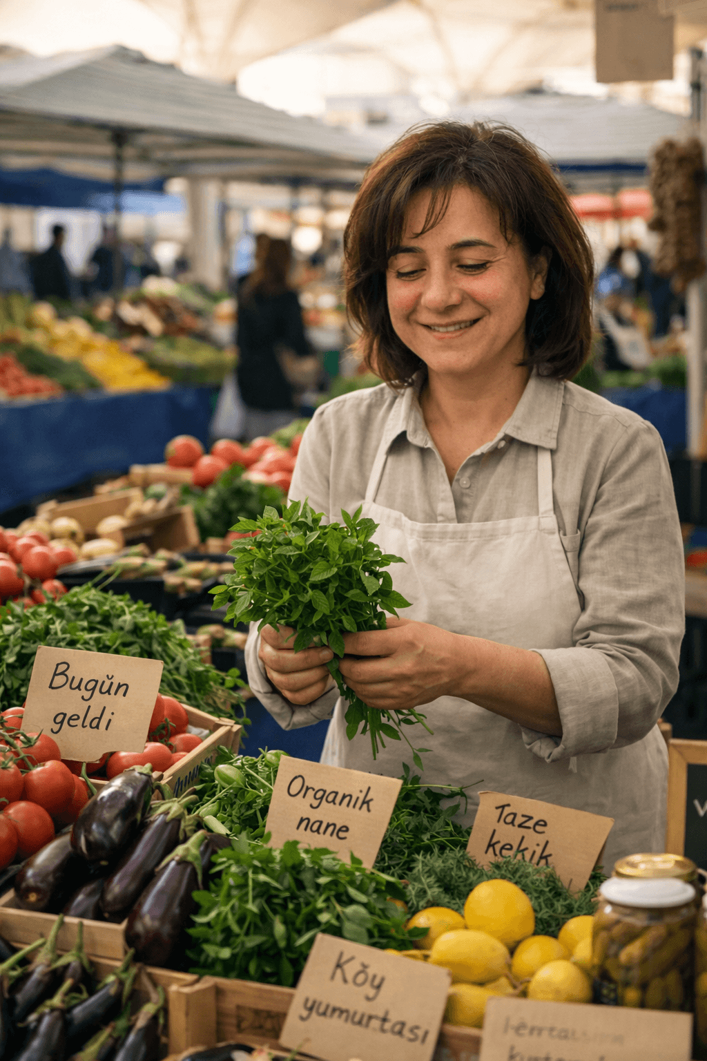 Yasemin — Pazardan taze malzemeler